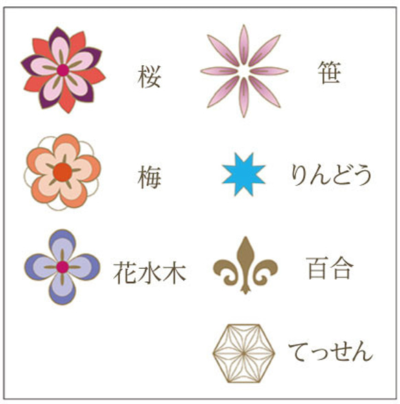 浅草文庫　牛革/文庫革　お薬手帳　母子手帳　通帳　パスポート　マルチケース　花菱柄/朱鷺（とき）【470650】 とき