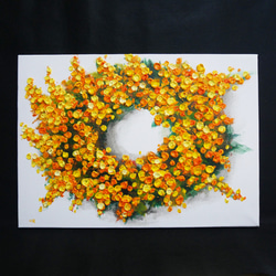 油絵 絵画 ミモザの花【四切】 a-9039s.jpg