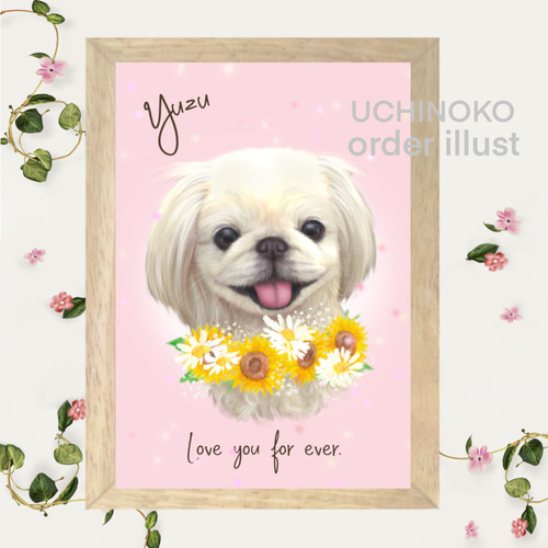 花子さまオーダー 似顔絵「うちの犬」 うちの子似顔絵オーダー受付中～