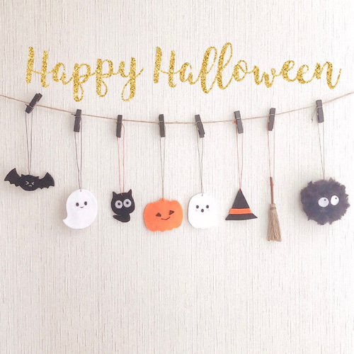 [専用　こり様]刺繍 チャーム ストラップ ハロウィン ハンドメイド フェルト 専用 こり様]チャーム ストラップ フェルト 刺繍 ハンドメイド