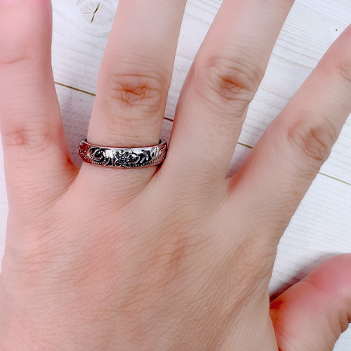 ☆ハワイのお守りリング☆5mmハワイアンリング☆ 金属アレルギー対応