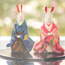うさぎさんの立雛 ⚮̈﻿ ハンドメイド ミナペルホネン リバティ お雛様 雛人形 うさぎさんの立雛 ⚮̈﻿ ハンドメイド ミナペルホネン リバティ