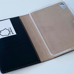 iPad MINI 6 5 クッション ケース  本革 ケース カバー [Black] 6枚目の画像