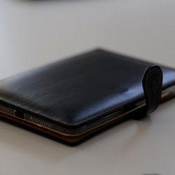 iPad MINI 6 5 クッション ケース  本革 ケース カバー [Black] 4枚目の画像