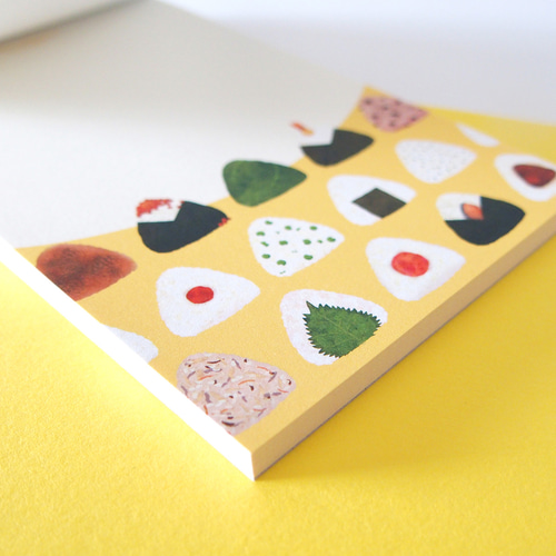 おにぎりいっぱいのメモ帳（イエロー） メモ帳 tiko 通販 14645210