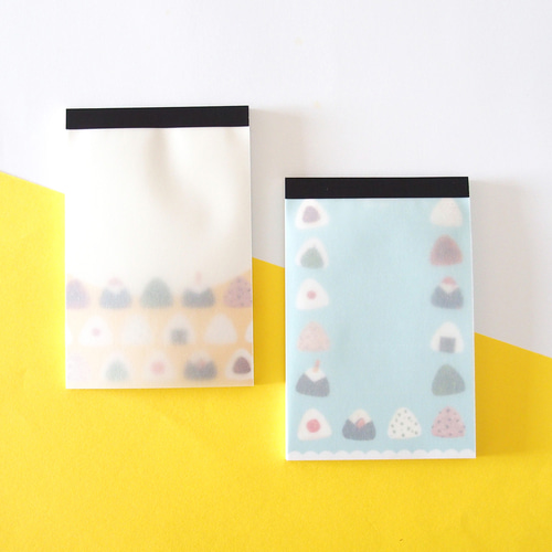 おにぎりいっぱいのメモ帳（イエロー） メモ帳 tiko 通販 14645210