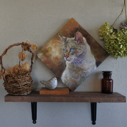 猫の油絵原画 絵画 mimoza 通販 14645394｜Creema(クリーマ)