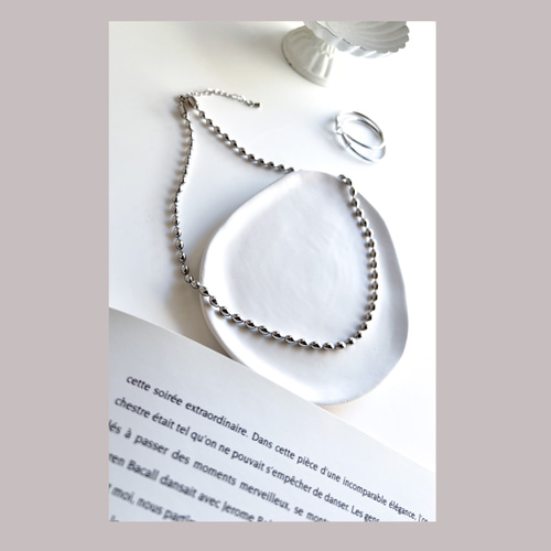 通常 1本タイプ MON ball necklace ボールチェーンネックレス | www
