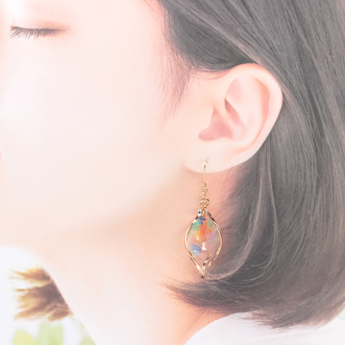 打ち上げ花火(811) ピアス/イヤリング/ノンホールピアス/樹脂ピアス 