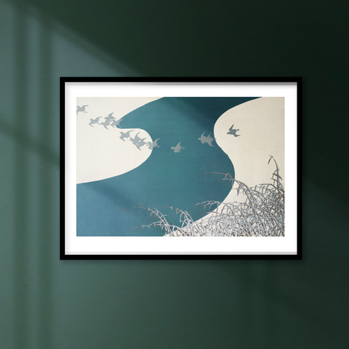 クロード モネ、ラヴァクールの日没 、風景画、ポスター