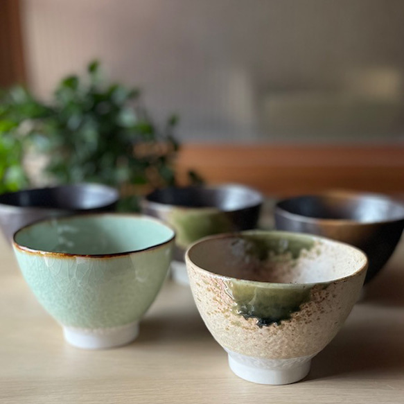 石目型茶碗　和モダン 2枚目の画像
