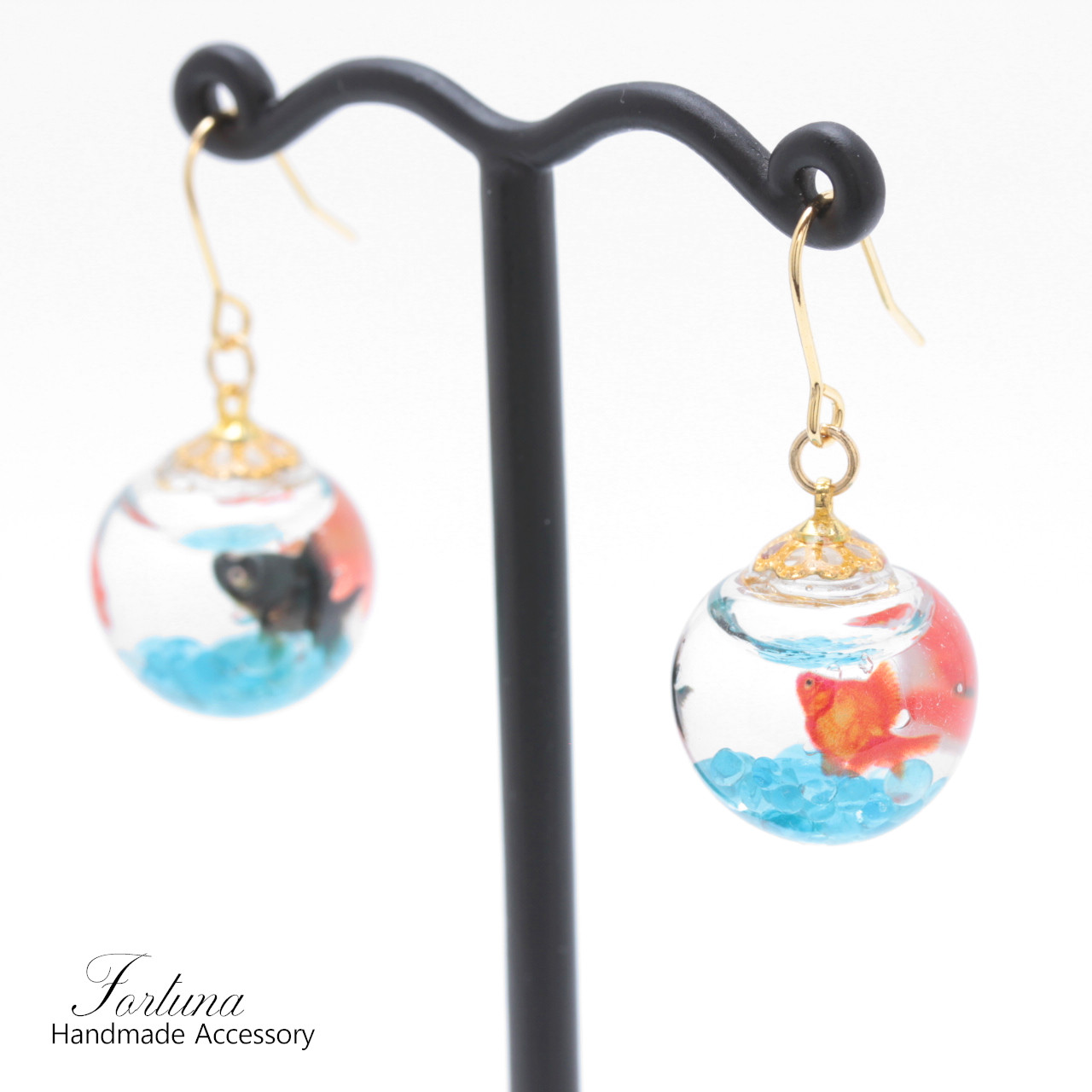 樹脂ピアスmisa★様 樹脂ピアス シャカ玉 メタルボール 3mm 4mm 5mm 6個セット 樹脂