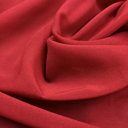 シルク89％ Pu11％ ストレッチシフォン/赤 10匁 幅102cm×380cm /C207