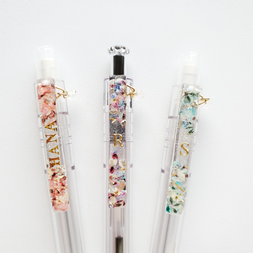 イニシャル/名入れ】ボールペン／シャーペン ⌇‪ mixFlower ペン・筆記‬