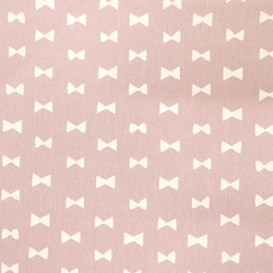 オックス生地【50×110cm】リボン 蝶々 シンプル ピンク 桃色 ピンクベージュ オックス 入園 入学 3枚目の画像