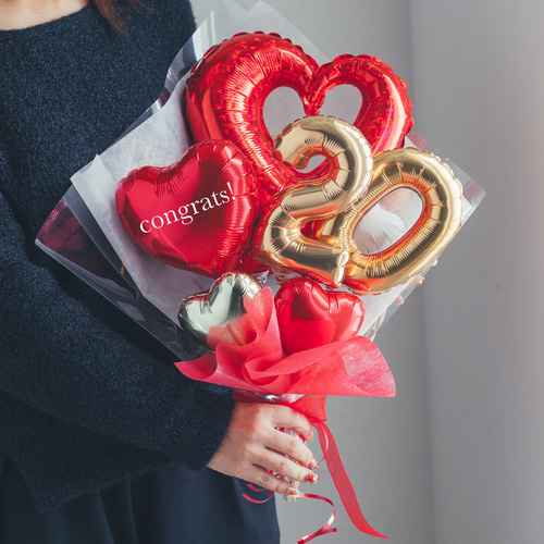 成人式バルーン バルーンブーケ ♡レッド♡お誕生日 成人式 753 成人式バルーン バルーンブーケ ♡レッド♡お誕生日 成人式 753