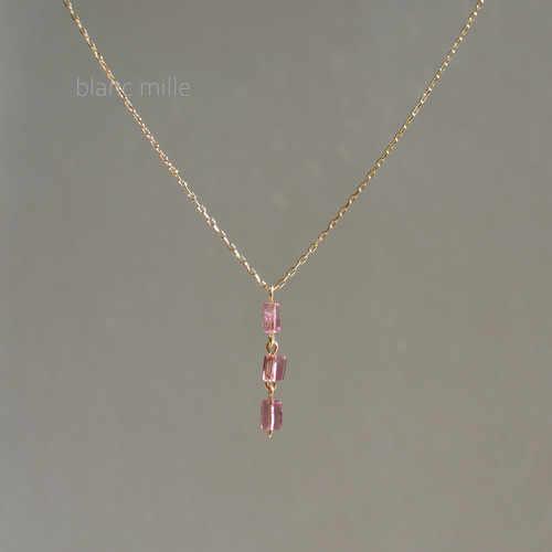 k18 トルマリン ネックレス 金無垢】