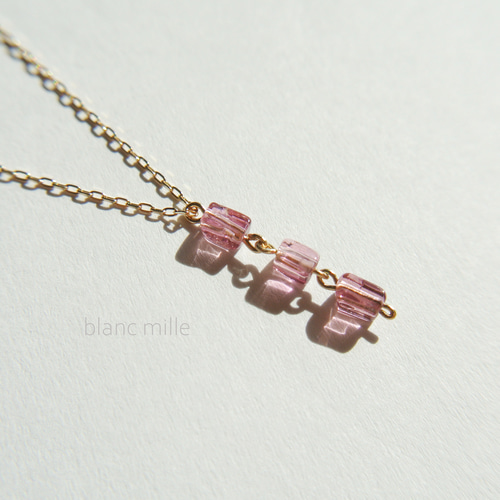 k18 トルマリン ネックレス 金無垢】