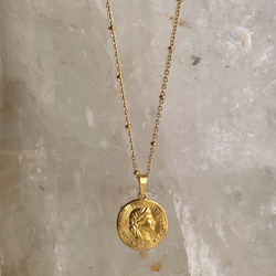 女神のcoin necklace 金属アレルギー対応　ゆったり50㎝サージカル316Lチェーンnecklace 7枚目の画像