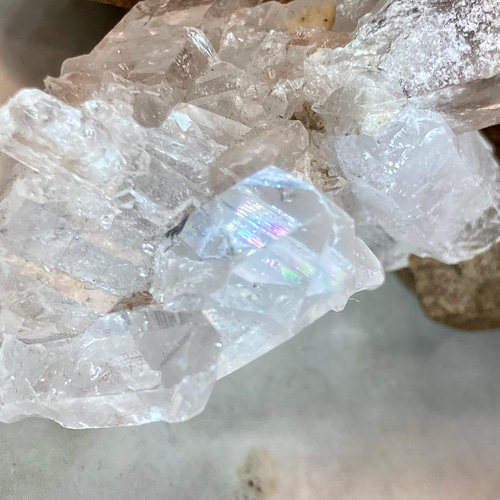 チャネリン.グ✨レインボー ミナスジェライス州 水晶 キー