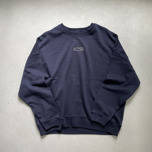 ユニセックス 】刺繍 ビッグシルエット クルーネック スウェット ユニセックス 】刺繍 ビッグシルエット クルーネック スウェット