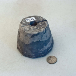 陶器製（２.5号ポット相当） #植木鉢  PScミカゲ-ブラック＆グレー 4936 3枚目の画像