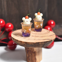 どうぶつたちの隠れ家カフェ＊ハロウィン風味のくまさんクリームソーダ