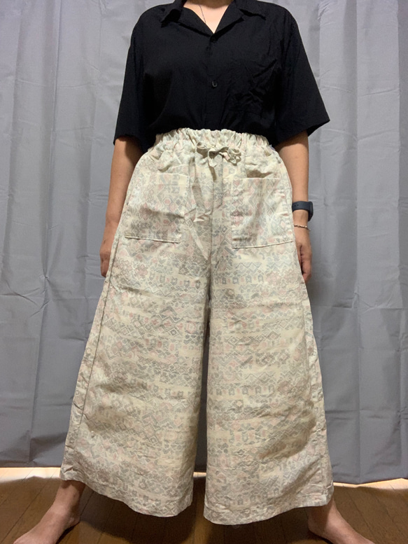 着物リメイク✳︎ワイドパンツ ロングパンツ maricos 通販
