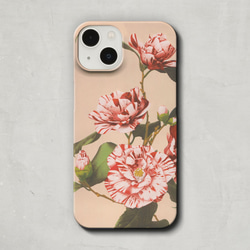 スマホケース / 小川 一真「縞模様 の 椿」 iPhone 全機種対応 写真 ツバキ 個性的 大人 iPhone14 1枚目の画像