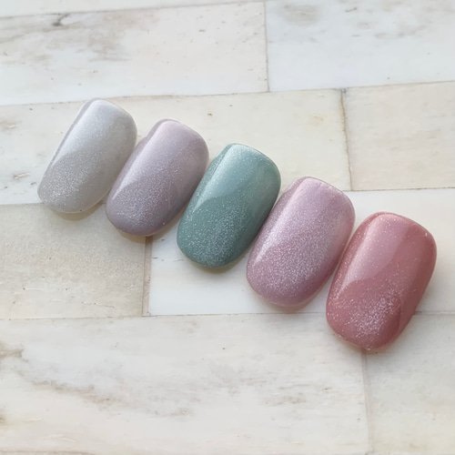 選べる♪大人の奥行きマグネットネイル ネイルチップ シンプル  