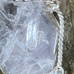 ファーデン水晶の原石と純銀のペンダントトップ 11枚目の画像