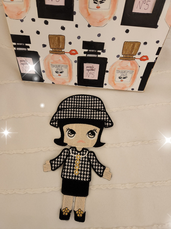 オシャレ レディーデコワッペン❤Perfumeチャームプレゼント 1枚目の画像