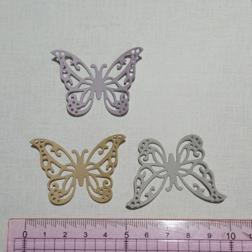 ニュアンスカラー 蝶々 10色 ダイカット クラフトパンチ コラージュ