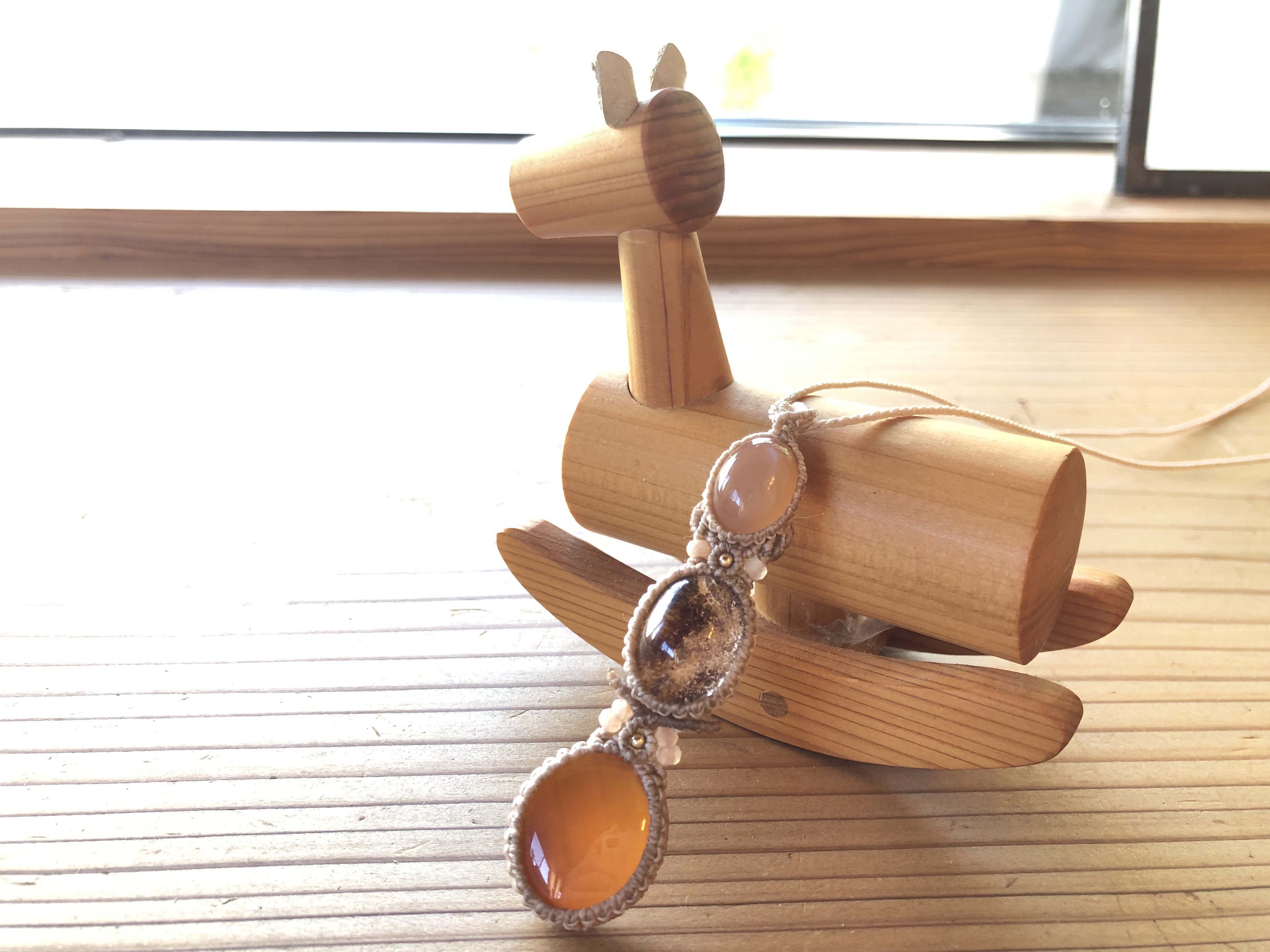 3連マクラメ編みネックレス⭐︎