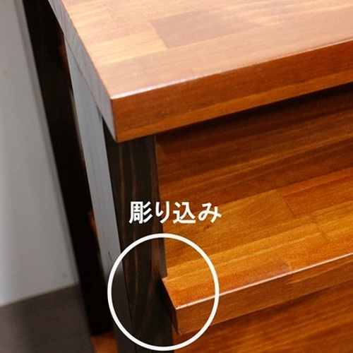 木製（無垢材）オーディオラック2色タイプ1R4 収納ラック重量機材