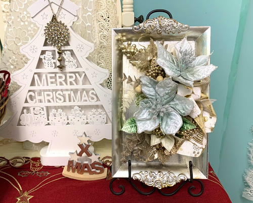 クリスマスのディスプレイ★ハンドメイド クリスマスのミニディスプレイセット Red ver. | iichi 日々の暮らしを