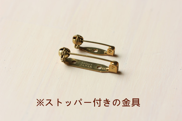 【送料無料】真鍮　「ブローチ＆ミニオブジェシリーズ」　カバさん 12枚目の画像