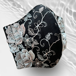 蕾絲刺繡系列花朵面膜面膜套（可選） 第1張的照片