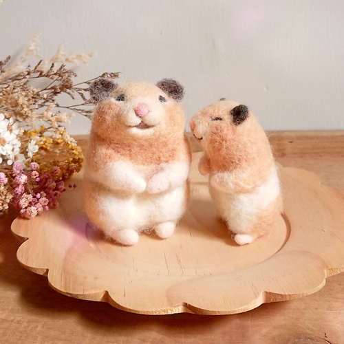 羊毛フェルト人形ねずみハンドメイド