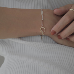 【14kgf×silver925】combination bracelet. 7枚目の画像