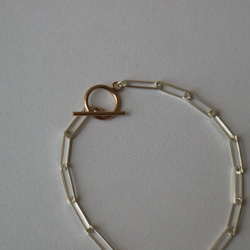 【14kgf×silver925】combination bracelet. 2枚目の画像