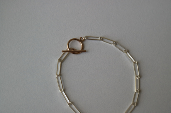 【14kgf×silver925】combination bracelet. 2枚目の画像