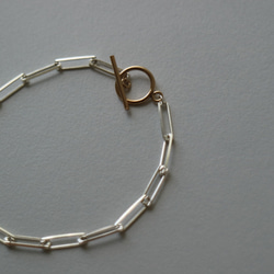 【14kgf×silver925】combination bracelet. 3枚目の画像