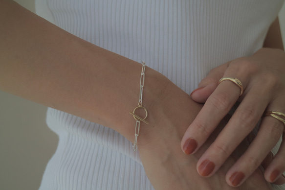 【14kgf×silver925】combination bracelet. 9枚目の画像