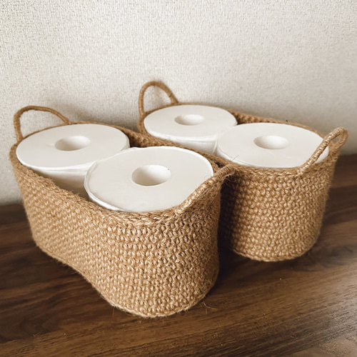 2倍巻き用トイレットペーパーボックス2個入れ‪×2セット その他‬