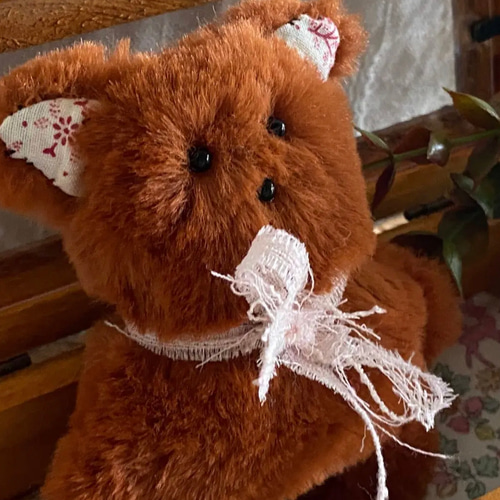 ハンドメイドぬいぐるみ Pupuダークブラウンくまちゃん