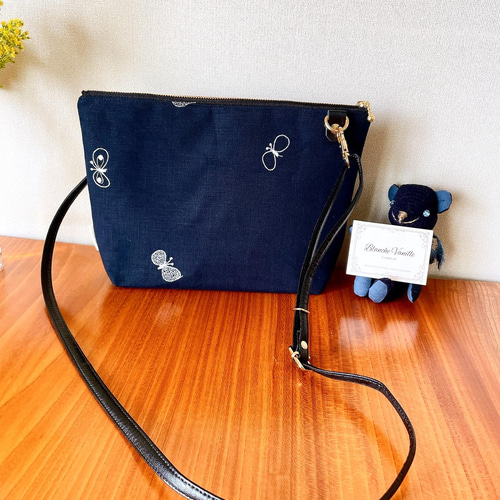 ミナ ペルホネン ハンドメイド ショルダーバッグ ポーチ MN44（A