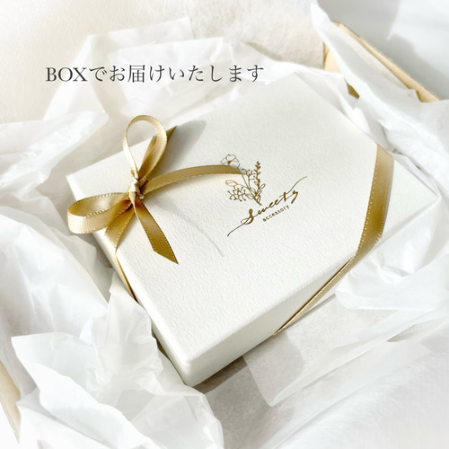 サムシングブルーのクリスタルパールピアス・イヤリング／ウェディング