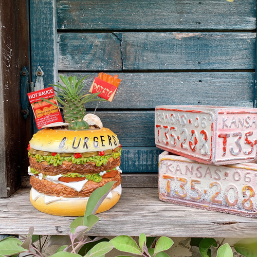 アメリカンダイナー ハンバーガー オーナメント ハンバーガー屋 オープン看板 アメリカンダイナー ハンバーガー オーナメント ハンバーガー屋