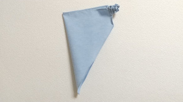 綿ポリ 無地  子供用三角巾　ゴム紐付 19枚目の画像
